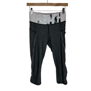 Lululemon Run Top Speed Cropped Leggings Active Pants Women’s Size‎ 4